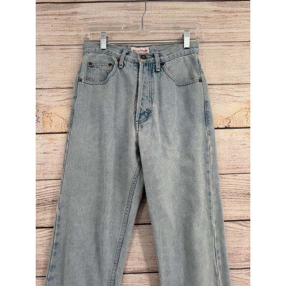 Vintage 80s Guess Straight Leg Jeans Womens 28 (26) Blue Light Wash Denim - Picture 3 of 11